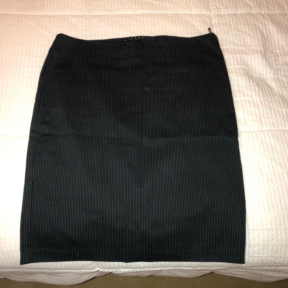 Designer Black & White Pin Stripe Skirt